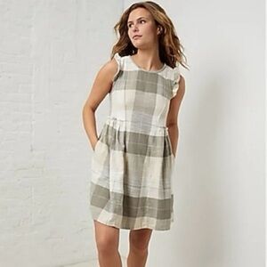 UpWest Easy Flutter Sleeve Plaid Flannel Mini Dress